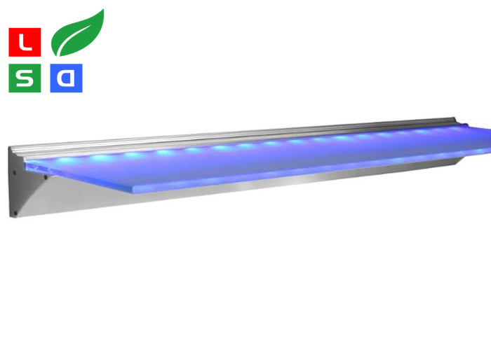 Edge Lit Led Glass Shelf Lighting Aluminum Bracket Super