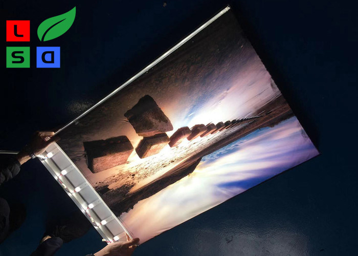 45mm Single Sided Backlit Style LED Canvas Light Box For Garment Store