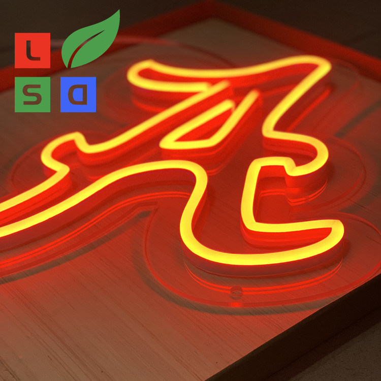 Longlife Neon Letter Sign LED Shop Display Red 3D Custom Signage With