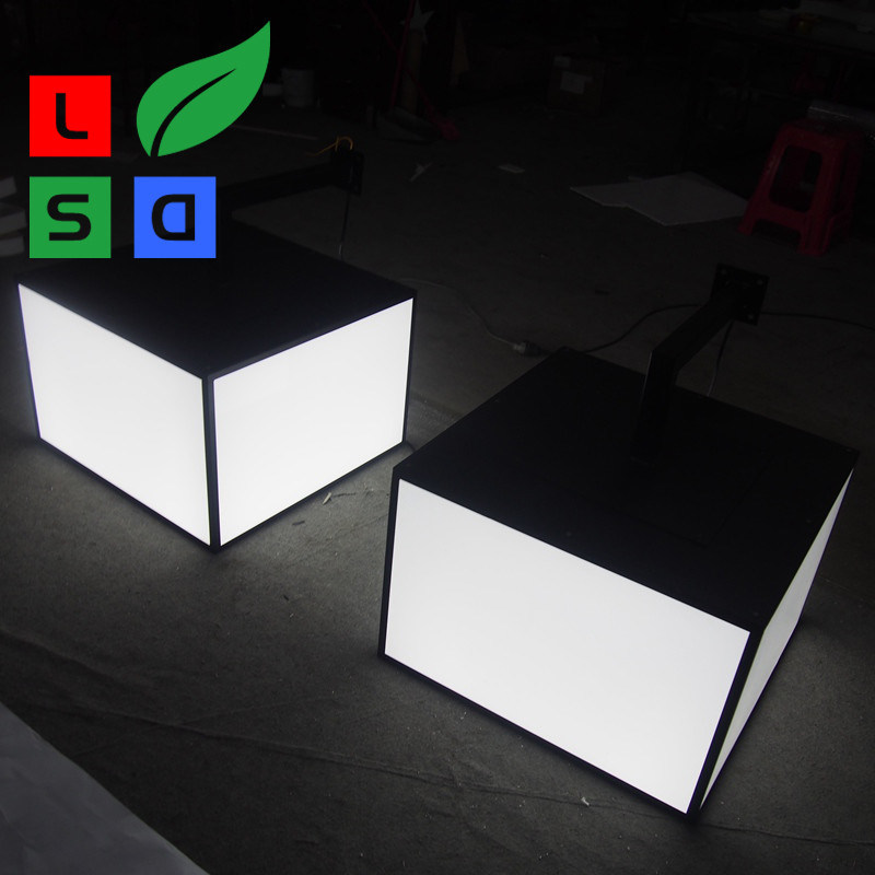 Face Lite Customized Cube Light Box 3D Custom Size LED Waterproof Light Box