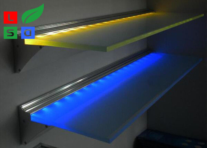 Wall Mounting LED Flat Panel Light Ultra Slim 8mm Store Display Glass