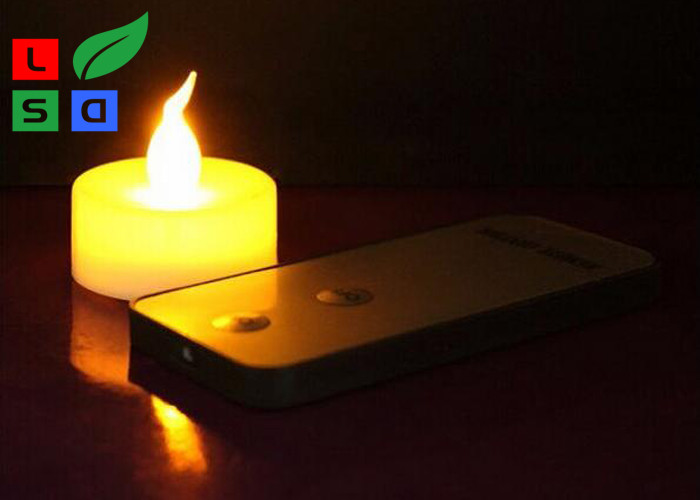 Remote Controlled Flameless LED Candle Lights , Pillar Flickering LED