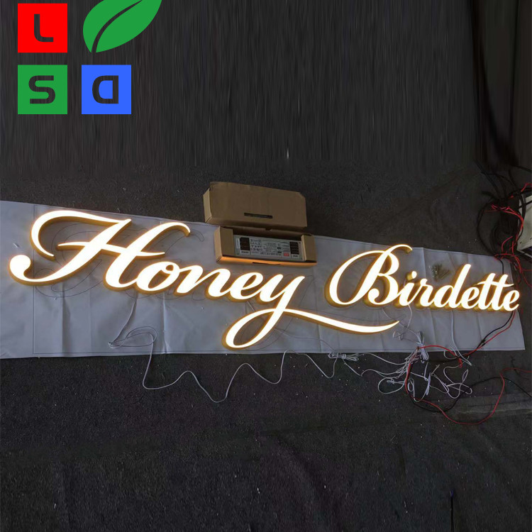 Lighted Channel Letter Signs LED Acrylic Letter Sign Front Lit