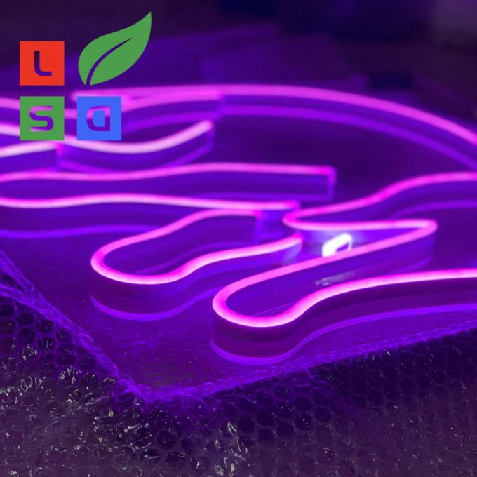 Custom Purple LED Neon Signs 3D Letters For Home Party Decoration ...