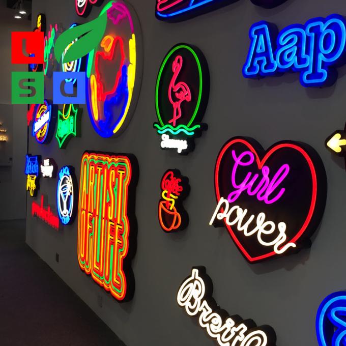 Pink Neon Sign Wall Mounted Customizable Neon Signs 3D Letter Custom