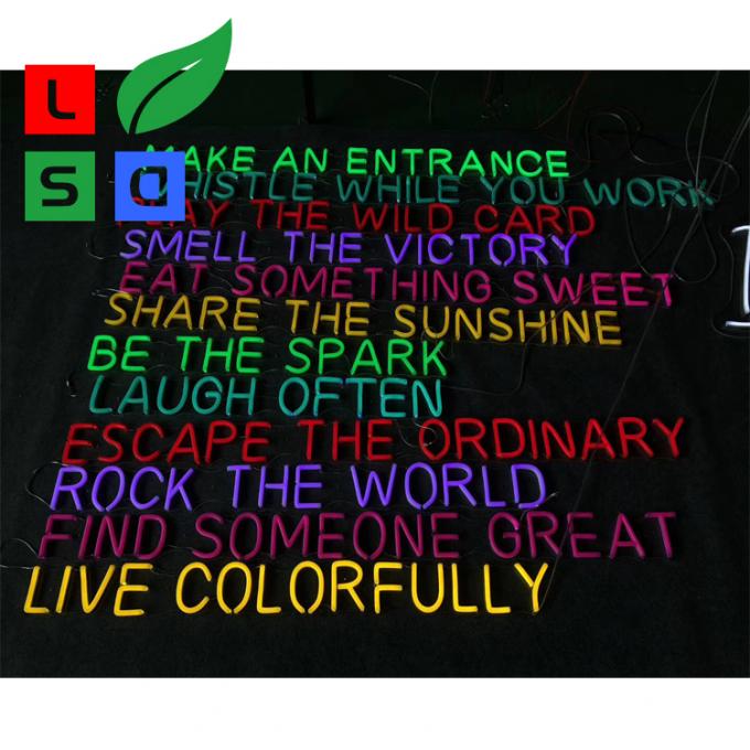 Pink Neon Sign Wall Mounted Customizable Neon Signs 3D Letter Custom