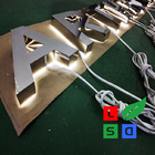 Back Lit Mirror Polished Stainless Steel LED Channel Letter Sign
