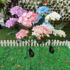 3 Heads Flower Solar Hydrangea Lights Outdoor Garden LED Simulation Flower Lights