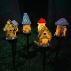 Lawn Landscape Solar Mushroom Lights Outdoor Ground Plug Cartoon Garden House Lights