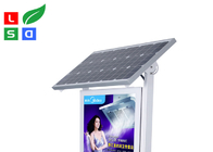 Free Standing Street 6500K Solar Powered LED Signs 1500LUX Brightness Dual Sided