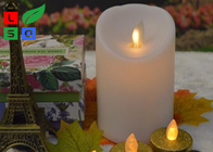 Remote Controlled Flameless LED Candle Lights , Pillar Flickering LED Commercial Shop Lights