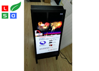 Double Side 32inch Floor Standing Lcd Advertising Player A Shaped Board 350cd/m2