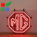 Hand Making Custom Logo Neon Signs 8x16mm Metal Frame Neon Shop Signs