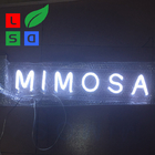 LED Neon Sign Small Neon Flex Letter Sign White Logo Shop Display
