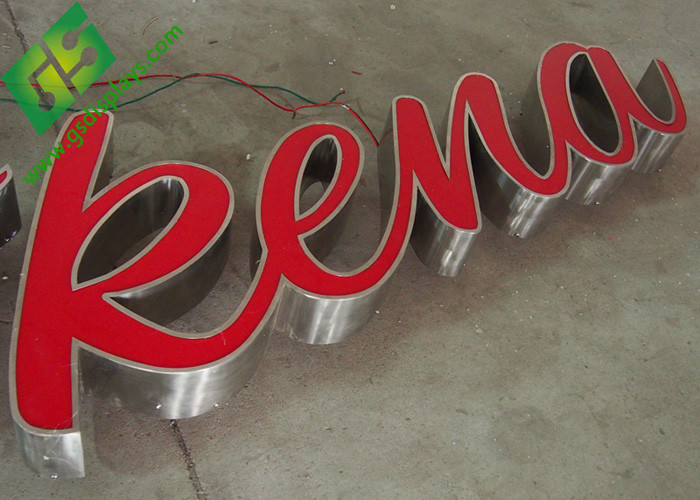 Advertising LED Lighted Channel Letters Front Lit CE UL Certificated IP65