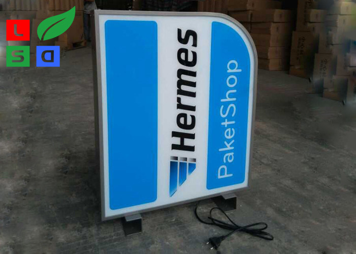 Aluminum White 6000K External 4x8 Lighted Sign Box 38W Wall Mount Light Box