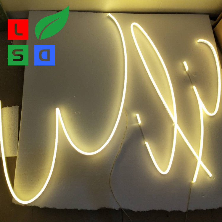 Customized Design 6x12mm Flex LED Neon Signs Wall Mounted For Home