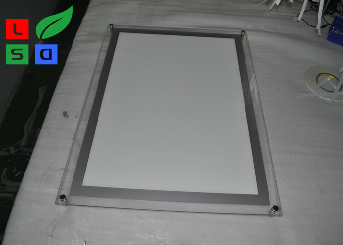 10.8 Watt 8mm A1 A2 Led Acrylic Light Box Single Sided For Shop Poster ...