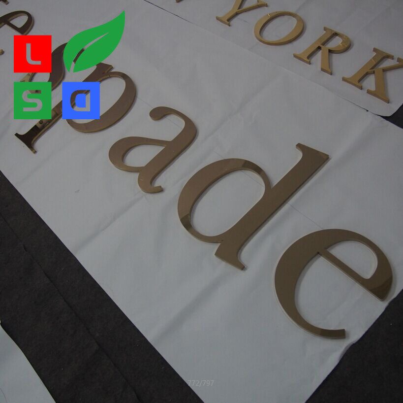 LED Channel Letter Sign Outdoor Lighted Letter Signs With Golden