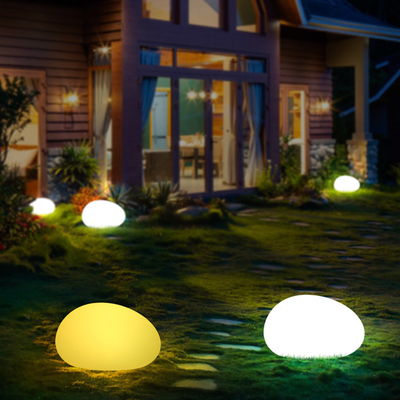 Outdoor Garden Stone Solar Lawn Light Ground Plug Colourful LED Solar Lights