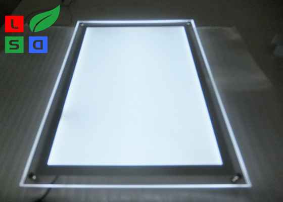cool white Thickness 8mm Acrylic LED Light Box For Crystal Display