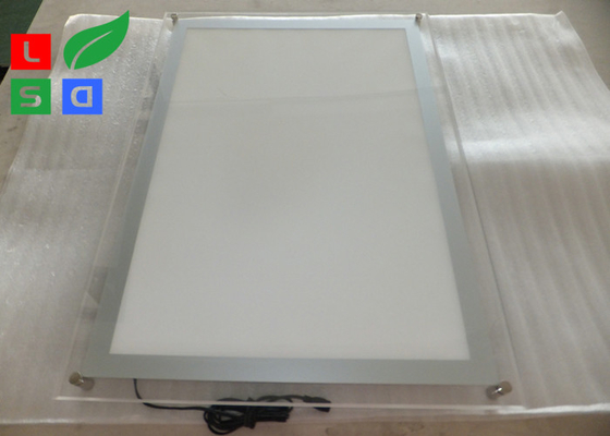 cool white Thickness 8mm Acrylic LED Light Box For Crystal Display
