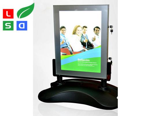 A1 B2 Smd2835 LED Outdoor Poster Display Stand Rechargeable  DC12V