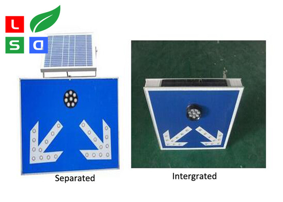 Freestanding IP65 12V 5W Solar Powered LED Signs Lights for Traffic Safety