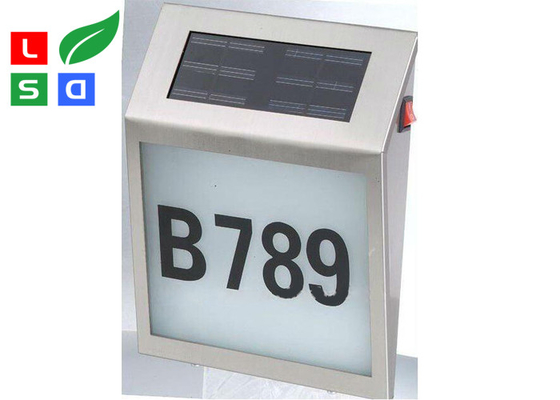 0.5W Solar Powered LED Signs 5050SMD LED Solar House Number Light