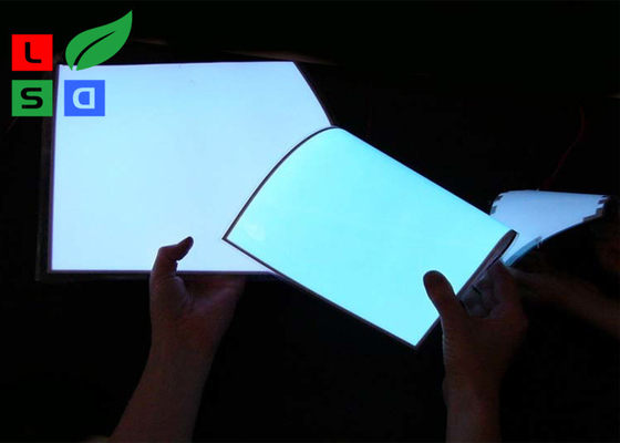 Warm White  AC100-240V EL Light Panel Customized ShapeROHS Approved