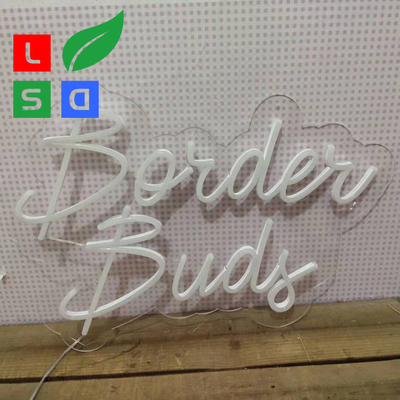 Clear Contour Backing LED Neon Signs DC12V Single Color Neon Bar Signs