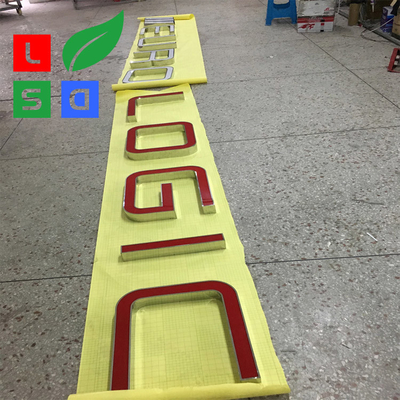 Depth 1.5cm-6cm LED Channel Letters Outdoor Illuminated Signs For Shop Logo